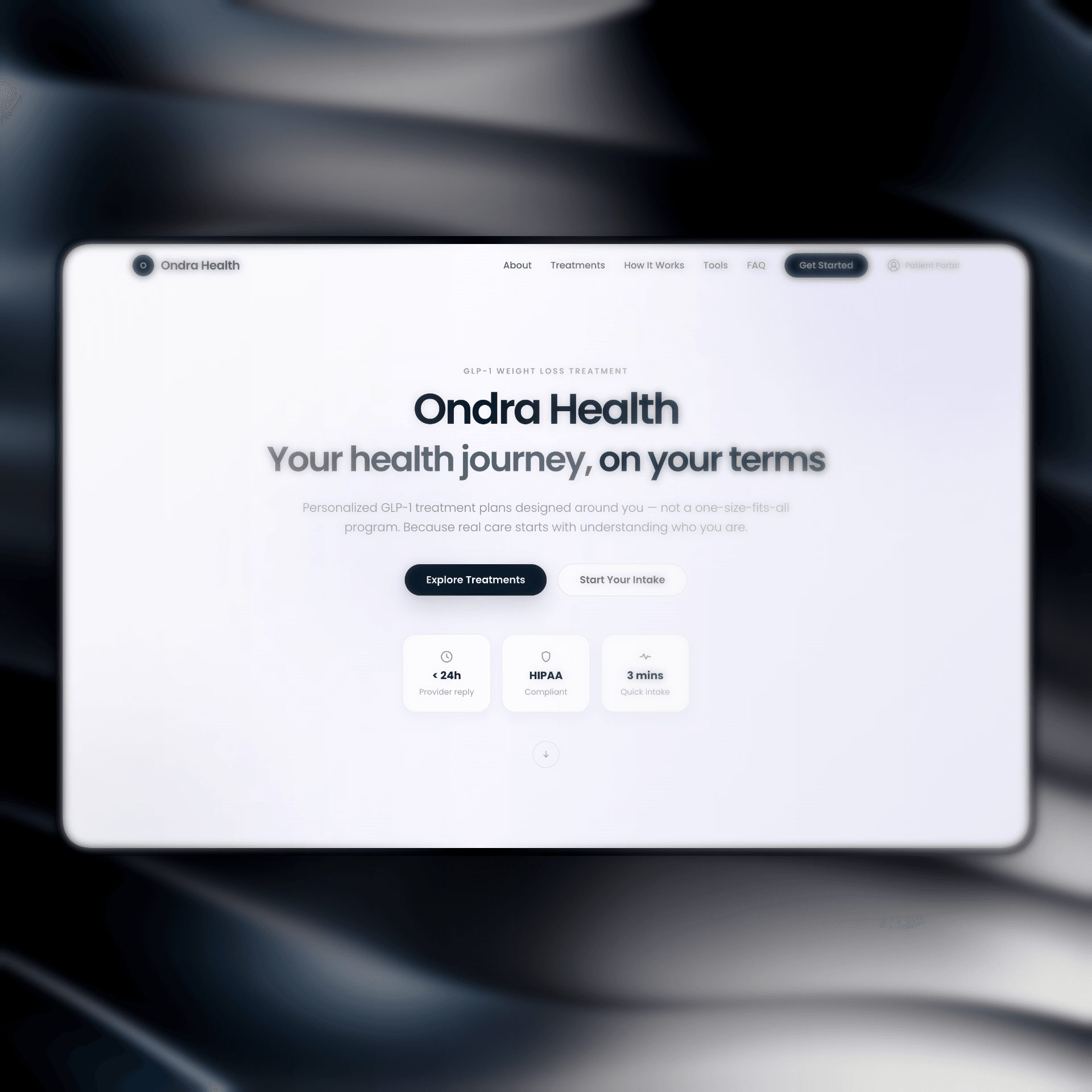 Ondra Health, Website Design & Development