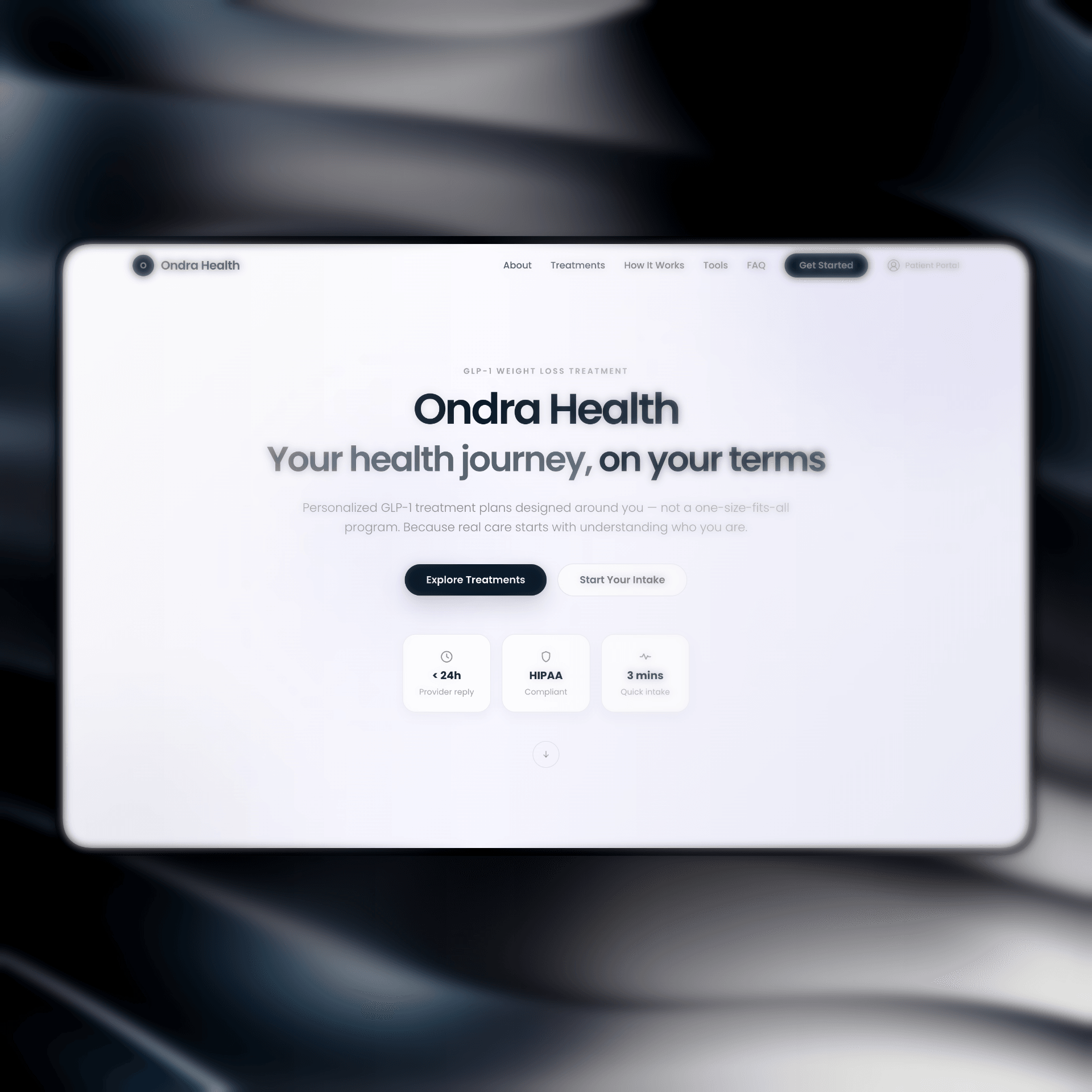 Ondra Health, Website Design & Development