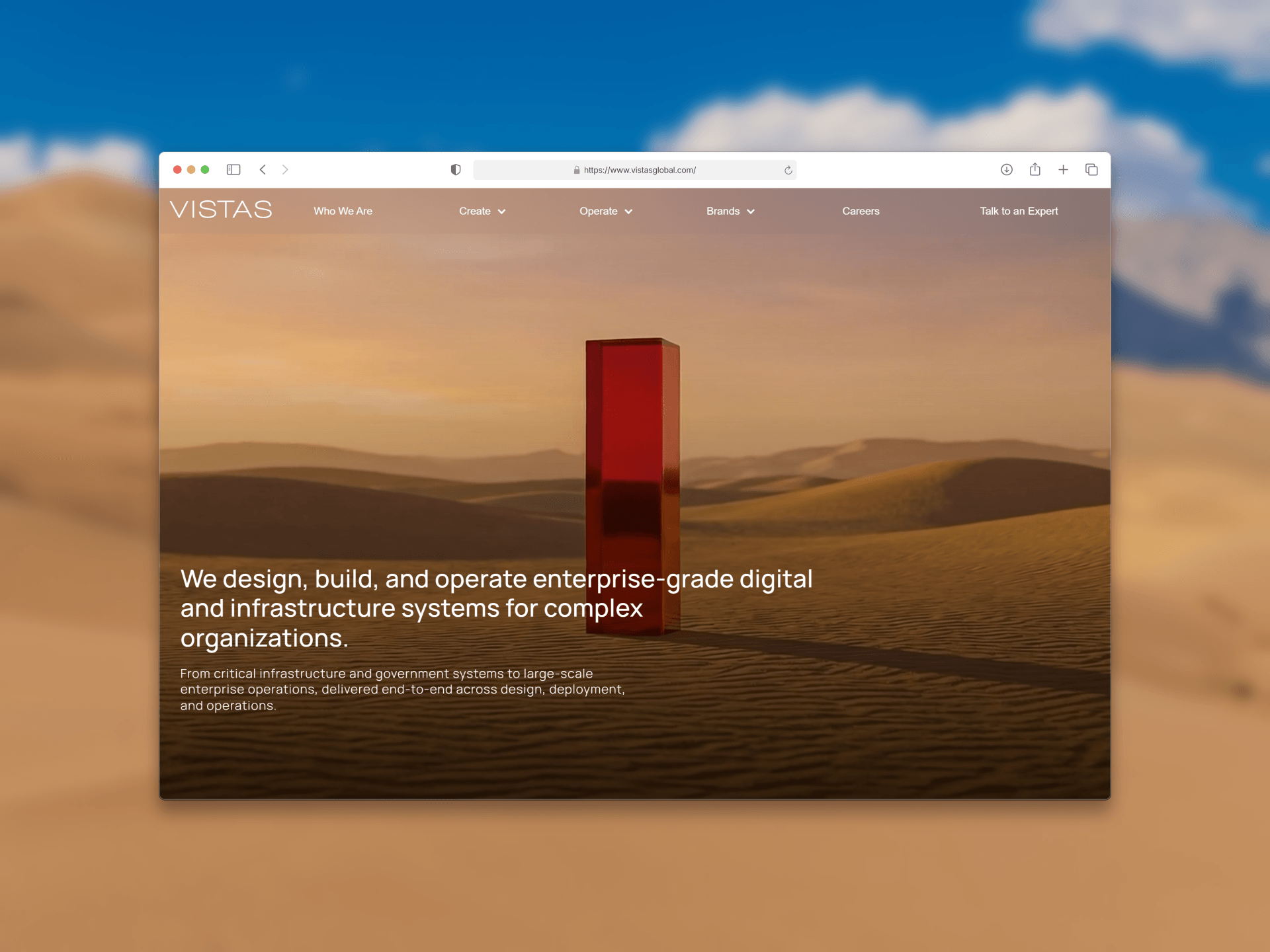 Vistas Global, Website Design & Development